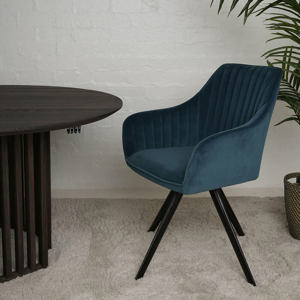 Josie Pair of Blue Dining Chairs